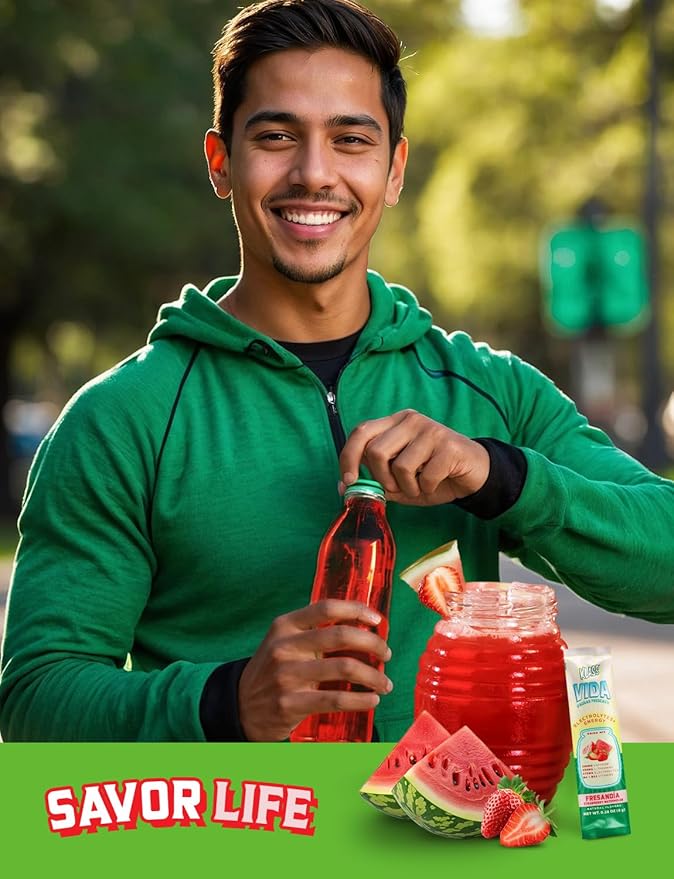 Hydration + Energy Electrolyte Drink Mix ??Strawberry Watermelon Agua Fresca Flavor | Sugar-Free