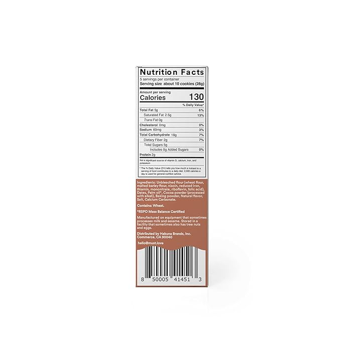 Must Love Chocolate Graham - 2 Pack - No Added Sugar, Sweetened with Dates - Great for Pie Crust