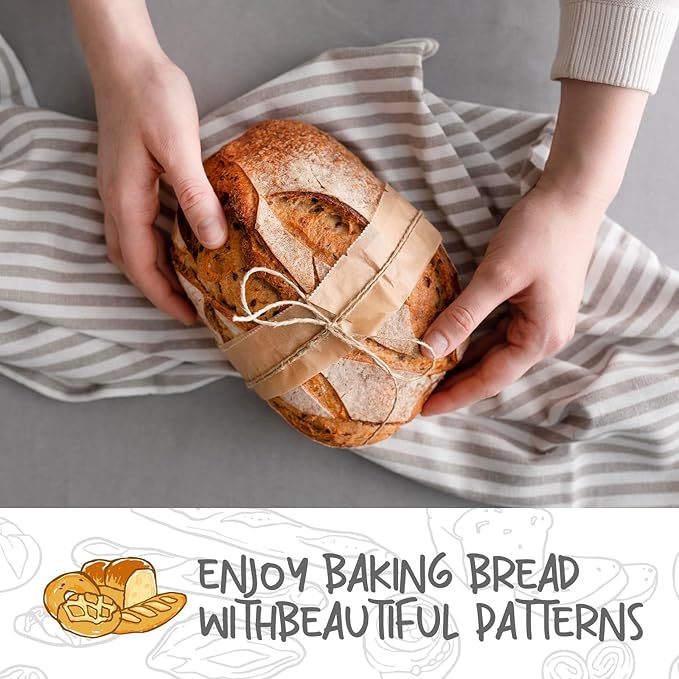 Mini Oval Proofing Set (6.5inch, set of 5), Sourdough Proofing Baskets Bread Dough Rising Bowls