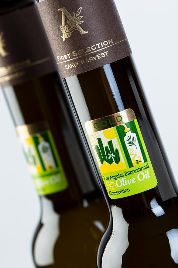 Olive Oil Gift Box of DESERTMIRACLE Cold Pressed Polyphenol Rich Moroccan Olive Oil, Extra Virgin