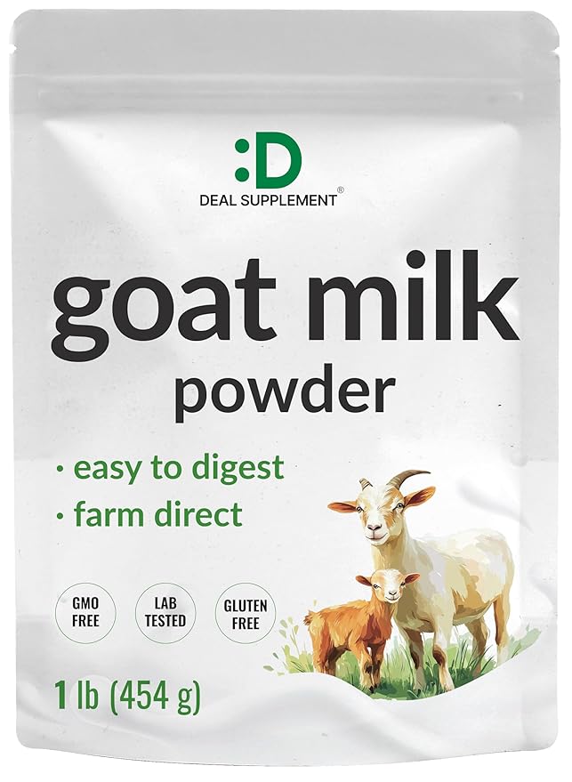 Goat Milk Powder, 1lb – Natural Grass Fed Source from Australia – Farm Direct – Easy to Digest
