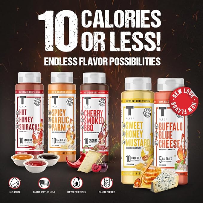 Taste Flavor Co. Grilling, Dipping Sauce and Marinade, Great Tasting, Low-Calorie Sauces, Keto