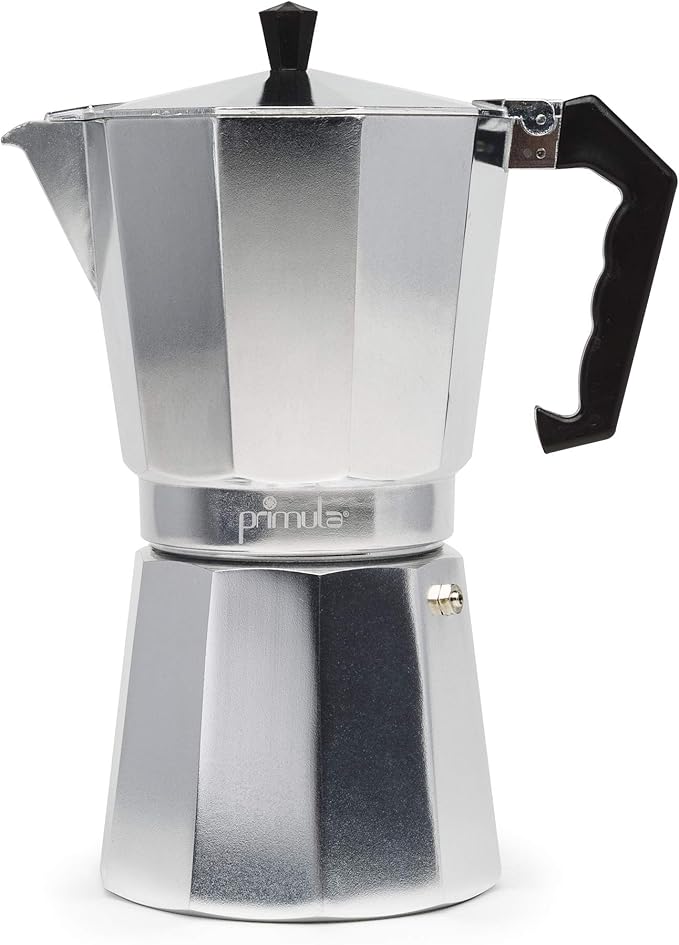 Primula Classic Stovetop Espresso and Coffee Maker, Moka Pot for Italian and Cuban Café Brewing