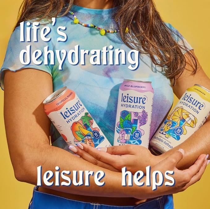 Leisure Hydration Non-Carbonated Electrolyte Refresher, Variety Pack - Low Sugar Nutrient Enhanced