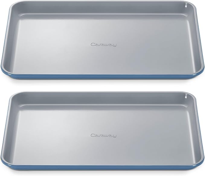 Caraway Non-Stick Ceramic Medium Baking Sheet - Naturally Slick Ceramic Coating - Non-Toxic, PTFE &