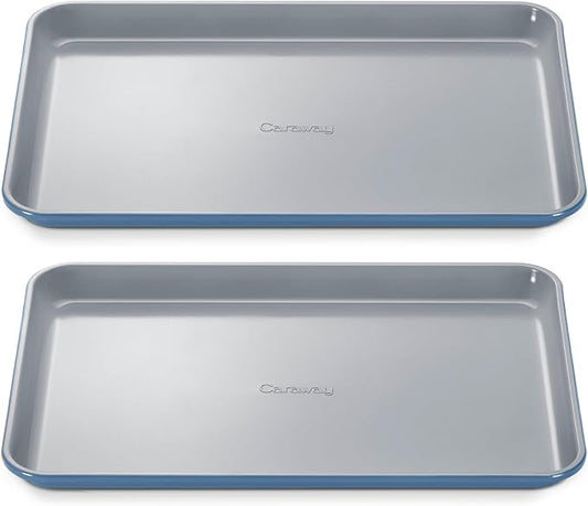 Caraway Non-Stick Ceramic Medium Baking Sheet - Naturally Slick Ceramic Coating - Non-Toxic, PTFE &
