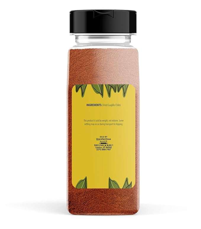 Unpretentious Guajillo Chile Powder 1 lb, Mexican Cuisine, Soups & Sauces, Marinades