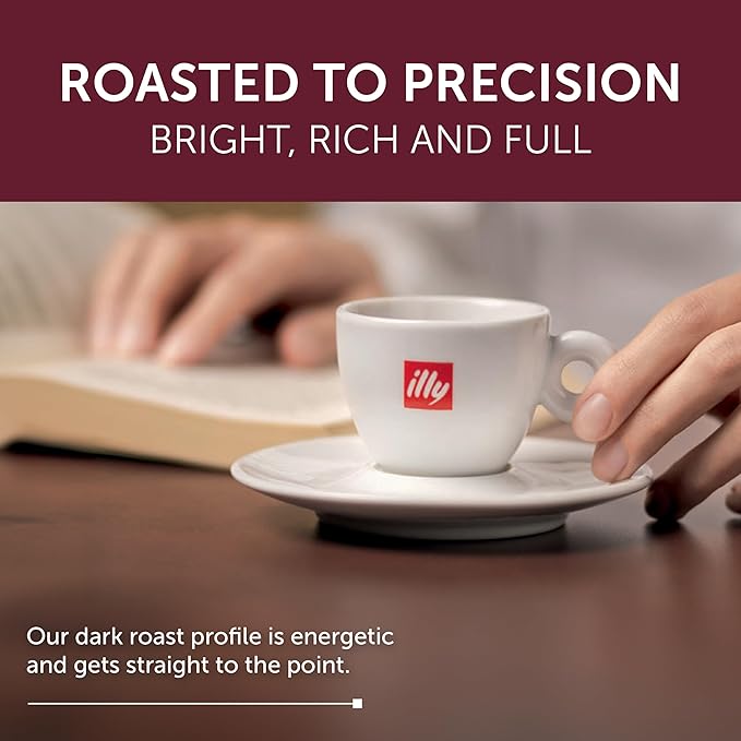 illy Aluminum Espresso Capsules - Compatible with Nespresso Machines - Intenso Bold Roast Coffee