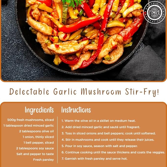 Pride of India ??Garlic Minced ??Gourmet Seasoning ??Ideal for Dips/Sauces/Bread/Salad/Stir-Fries