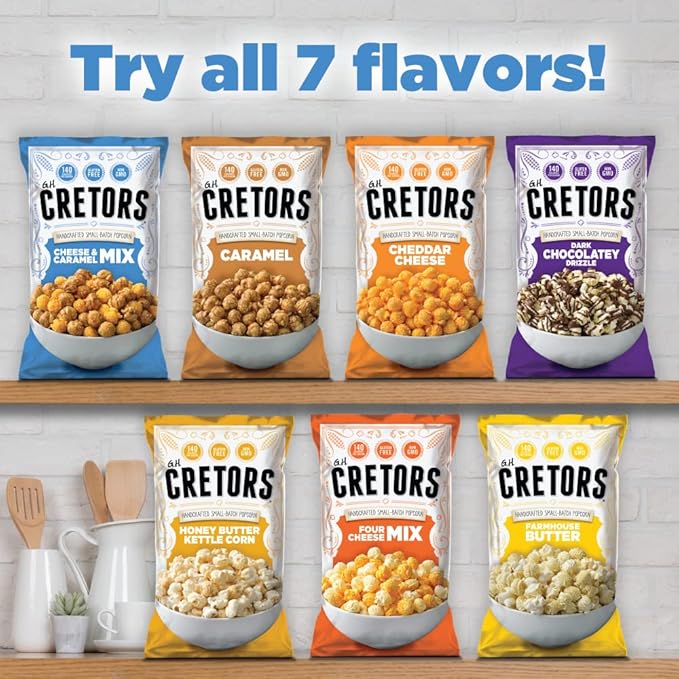 G.H. Cretors Popcorn, The Mix, 7.5-Ounce Bags (Pack of 12) (00050025)