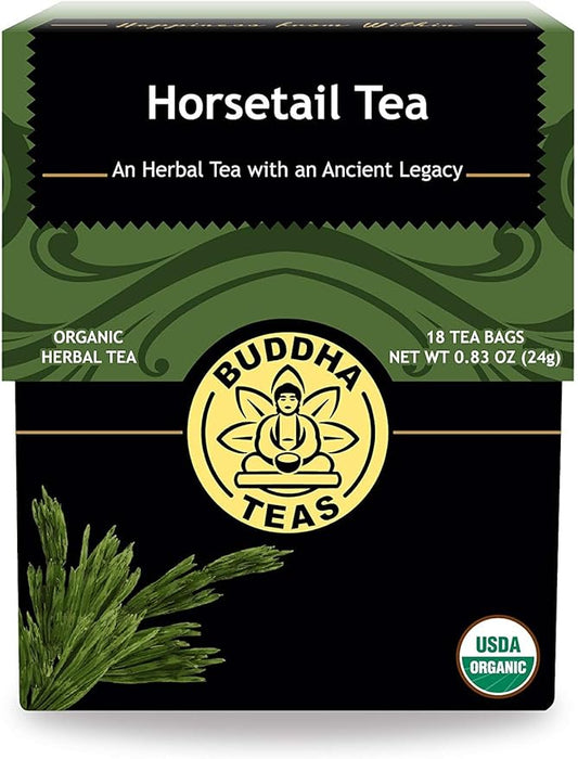 Buddha Teas - Horsetail - Organic Herbal Tea - For Cognitive Balance & Overall Health - With