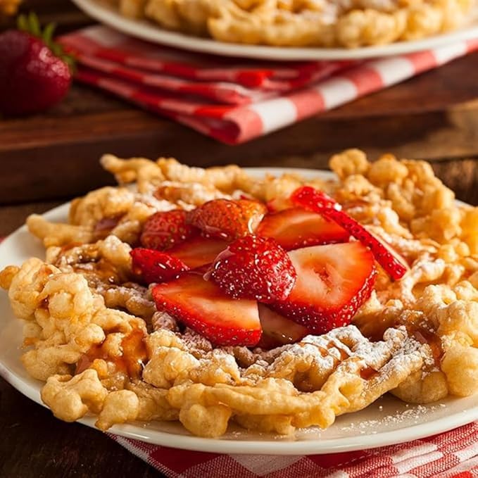 Flossie???Famous Funnel Cake Mix, 24 oz ??Resealable & Reusable Packaging, Make Authentic Carnival