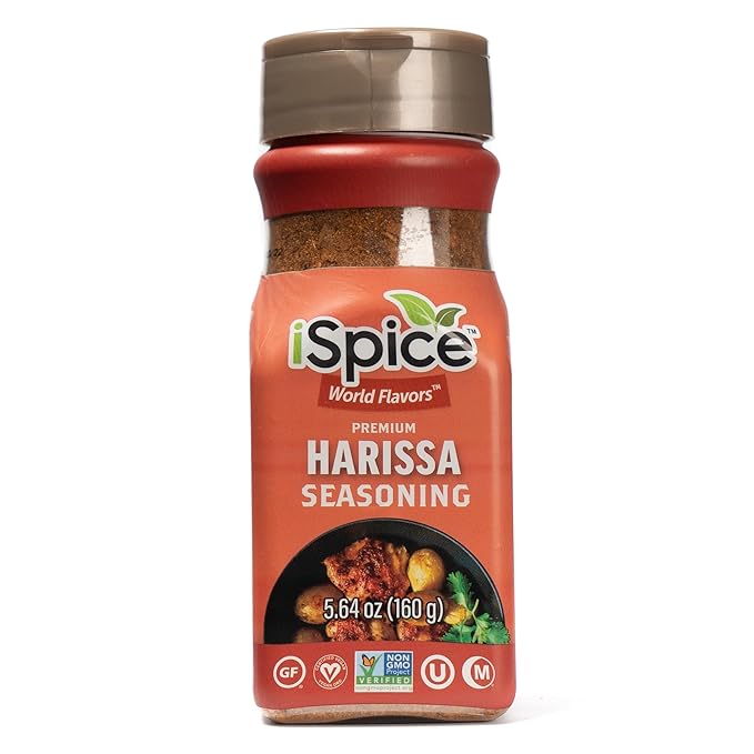 iSpice - HARISSA SEASONING World Flavor Super Spice Blend | All Natural | Ready to use as is | No