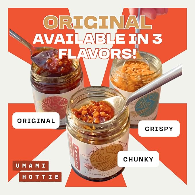 Umami Hottie Original Hot – Bold Japanese Style Chili Oil | Made with Garlic, Shichimi Togarashi