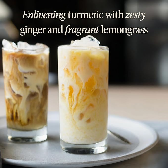 Rishi Tea Turmeric Ginger Chai Latte - Organic Herbal Tea Concentrate with Ayurvedic Ginger