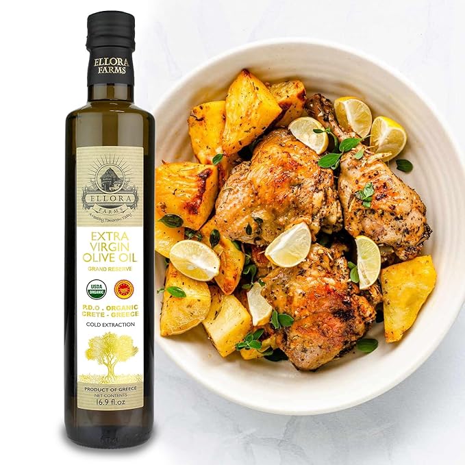 Ellora Farms, Organic Extra Virgin Olive Oil, PDO Messara, Greek Single Estate, High Polyphenol