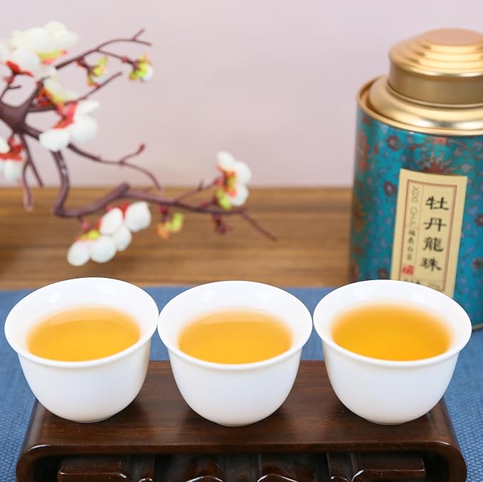XIXICHA White Peony Tea White Tea Pearls 2013Yr Bai Mu Dan Aged White Tea Loose Leaf Fuding White