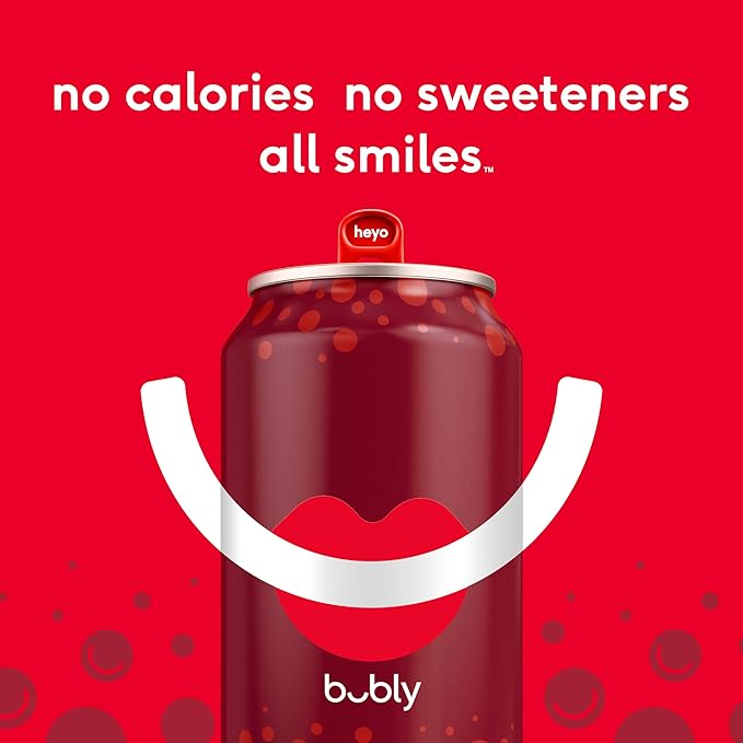 bubly Sparkling Water, 6 Flavor Variety Pack (Blackberry, Lime, Cherry, Grapefruit, Strawberry