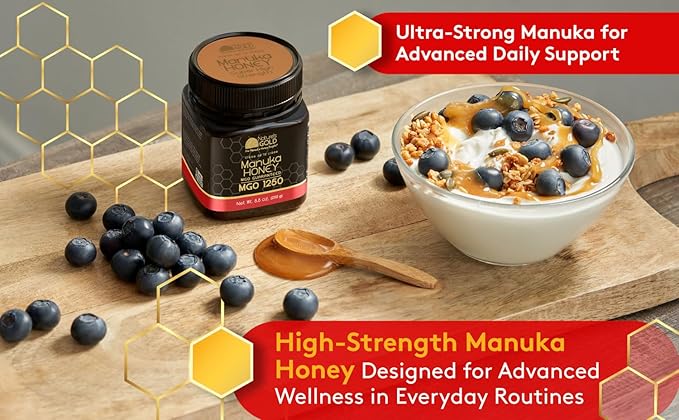 Nature’s Gold Raw Manuka Honey, Certified High MGO | Authentic MGO, 100% Pure Genuine Traceable