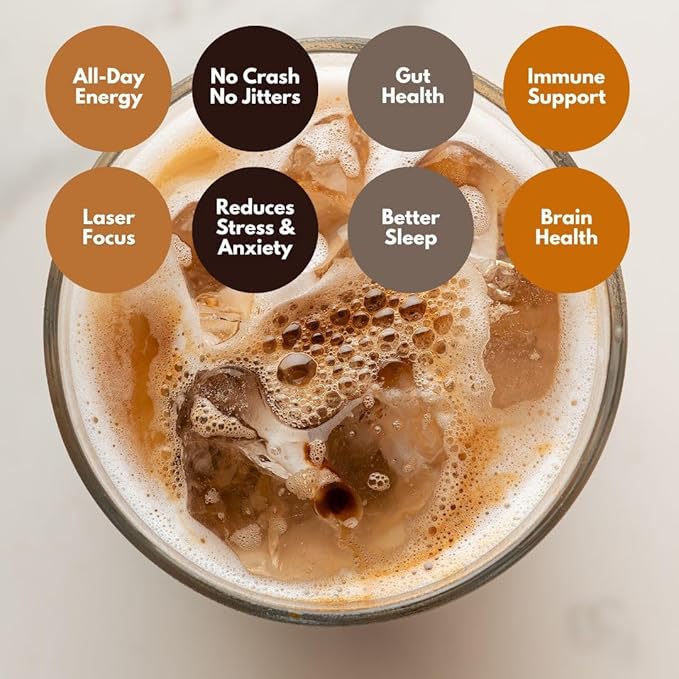 Cuppa Salted Caramel Healthy Mushroom Insant Coffee with Lion's Mane & Ashwagandha for All Day