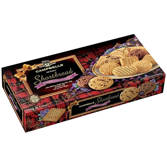 Campbells Shortbread Reserve Collection Carton 7.4 Oz (210g) - Scottish All-Butter Shortbread