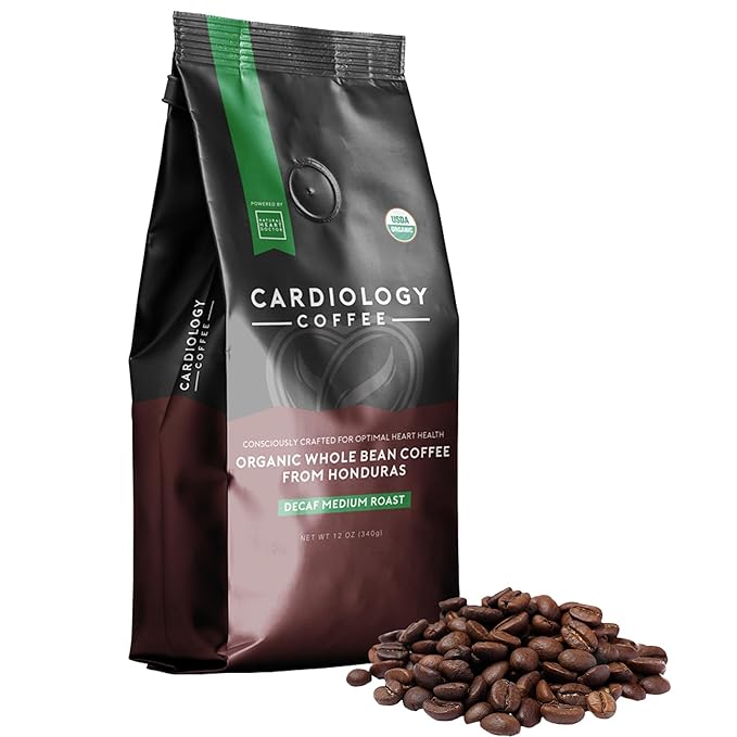 Cardiology Coffee ??Decaf Coffee Beans ??USDA Certified 12oz Premium Whole Bean Coffee Medium Roast