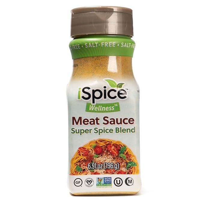 iSpice - Salt-Free | Sugar free | 100% Fat Free Pure Wellness Meat Sauce Seasoning Blend | All