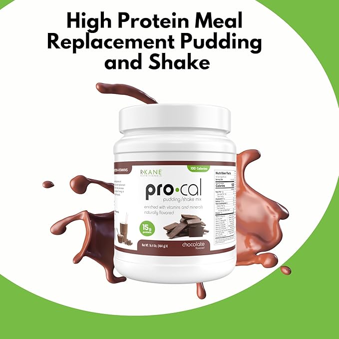 Pro-Cal Chocolate Meal Replacement Powder - High Protein, Low Calorie Shake & Pudding Mix