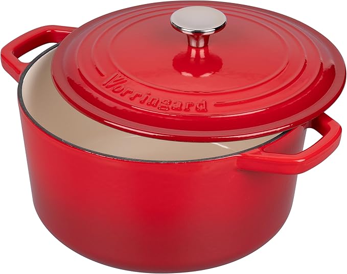 Enameled Cast Iron Dutch Oven Pot with Lid, for Bread Baking, Round Bread Oven- include Sourdough