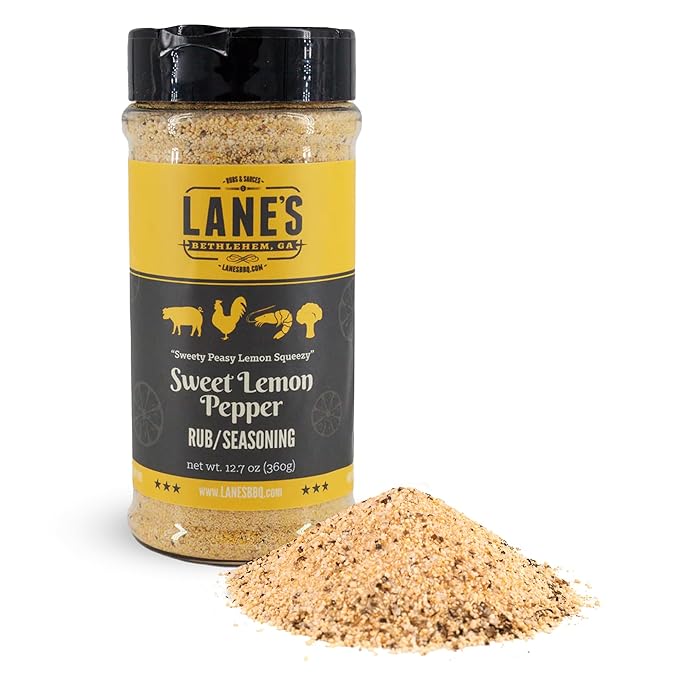 Lane's Sweet Lemon Pepper Seasoning, All-Natural Lemon Seasoning Blend with Citrus, Lemon Pepper