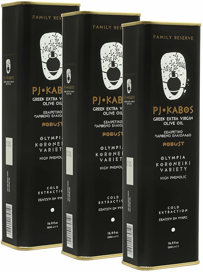 P.J. KABOS 2024/25 Harvest, Very High Phenolic (750+mg/kg), Natural Greek Extra Virgin Olive Oil