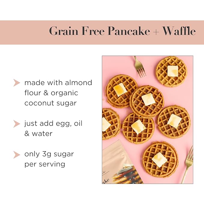 Stellar Eats Grain-Free Pancake & Waffle Mix | Gluten-Free, Dairy-Free, Plant-Based, Paleo-Friendly