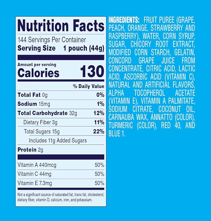 Welch's Fruit Snacks, Mixed Fruit, Great for School Lunches, Bulk Pack, Individual Single Serve