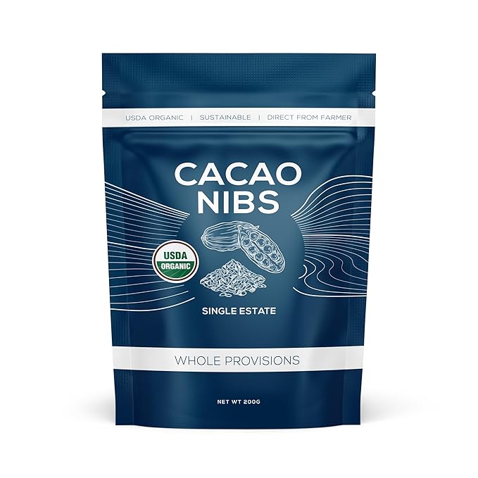 One Farm by WAAYB Organic Cacao Nibs, Single Estate, Non-GMO, Fair-Trade, Vegan, Gluten Free, 100%