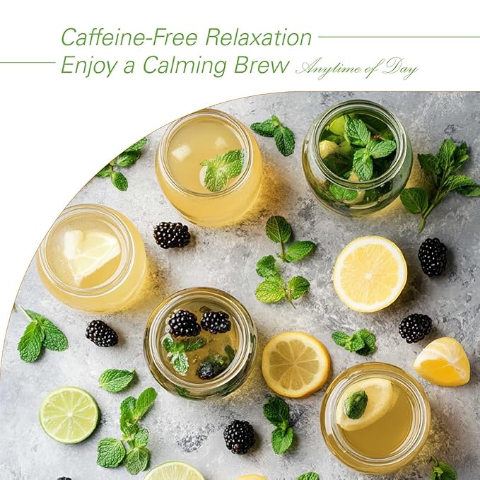 WT WEETEE Lemon Ginger Decaf Green Tea Bags 50 Counts, Made of Decaffeinated Green Tea, Ginger &