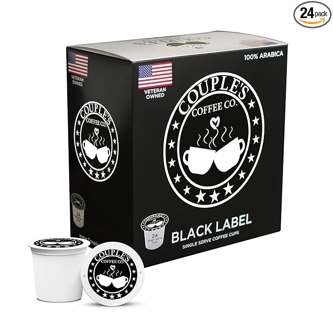Couple's Coffee K-Cups | Gives Back to Military Families | Medium Dark Roast Coffee Pods | Gourmet