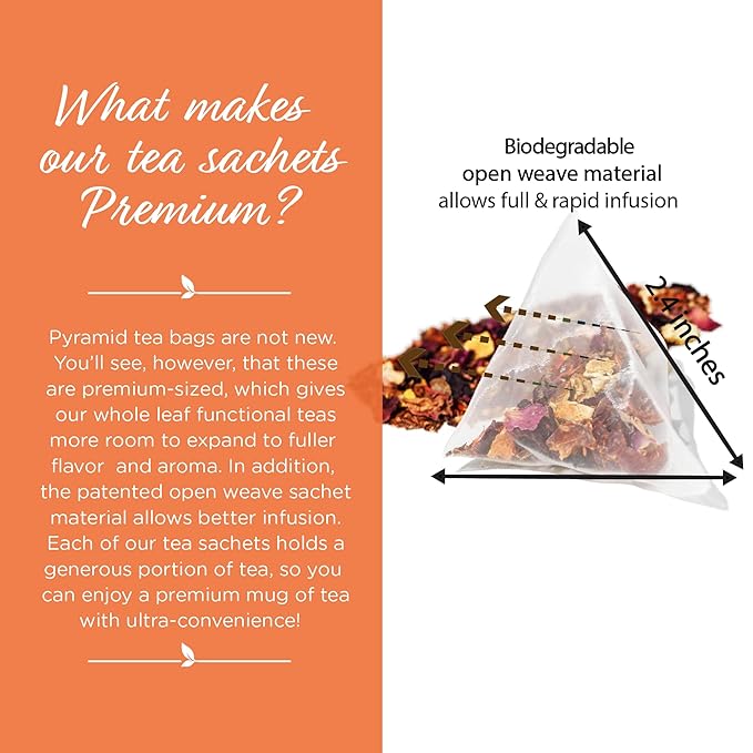 The Tea Spot Blood Orange Smoothie Herbal Tea | Blend of Rooibos Tea, Orange Peel, Hibiscus