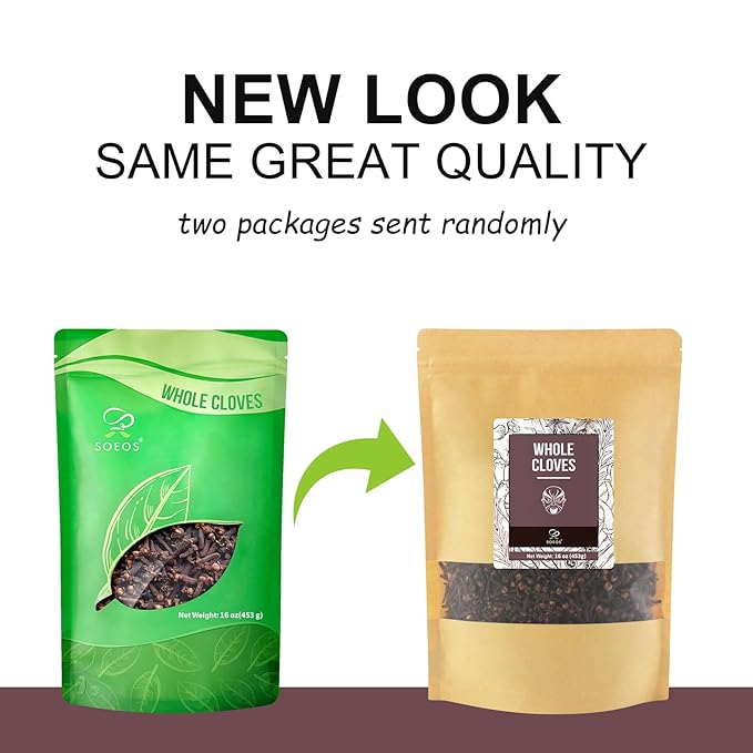 Soeos Whole Cloves 16 Ounce Bulk, Premium Quality Fresh Hand Picked Cloves Whole, Great for Foods