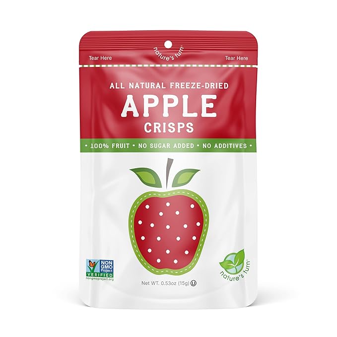 Nature’s Turn Freeze-Dried Apple Crisps – Healthy, Gluten-Free, Crispy & Delicious, Plant-Based