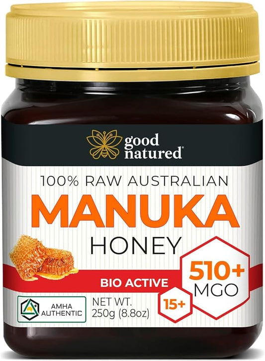 Good Natured Manuka Honey (MGO 510+) - High Grade Raw Manuka Honey Medical Grade, Non-GMO