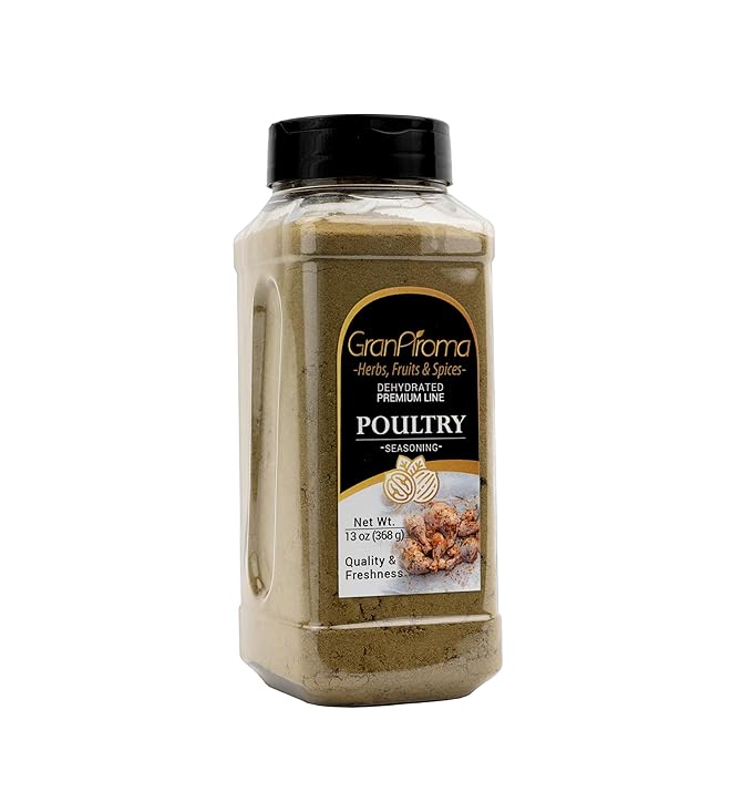 GranAroma Poultry Seasoning, Chicken & Turkey Seasoning, Flavorful, Marinades & Dry Rubs (13 Ounce)
