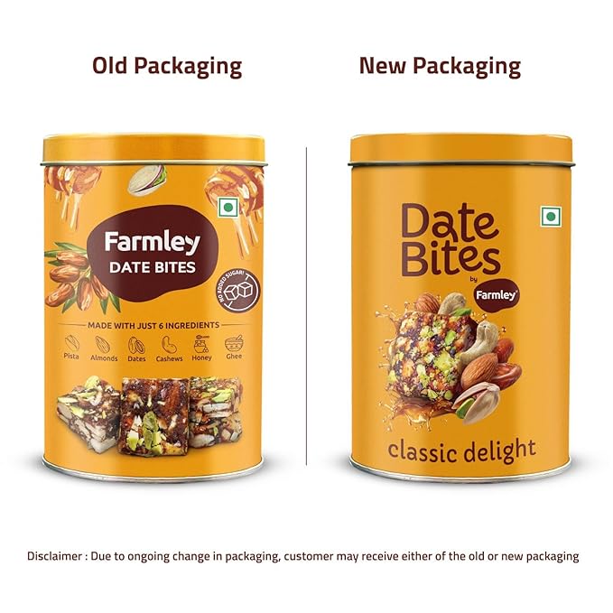 Farmley Protein Dates Bars Jars| Dates Bite with No Added Sugar | Made with Zero Added Sugar |