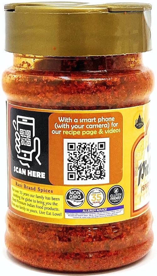 Rani Pickle (Achar) Masala Indian Spice Blend 3oz (85g) PET Jar ~ All Natural | Vegan | Gluten