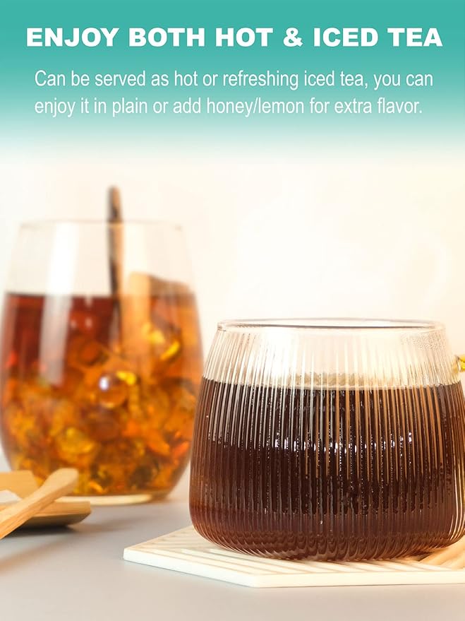 TeeLux Roasted Dandelion Root Tea Bags, Premium Natural Dandelion Root Herbal Tea, Caffeine Free