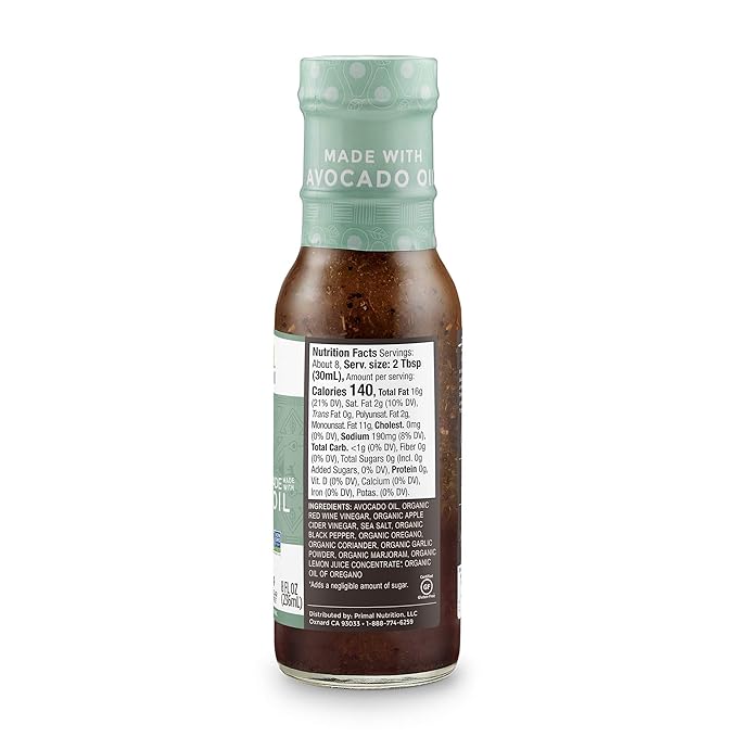 Primal Kitchen Italian Dressing, Balsamic Vinaigrette, and Greek Dressing & Marinade, Made with