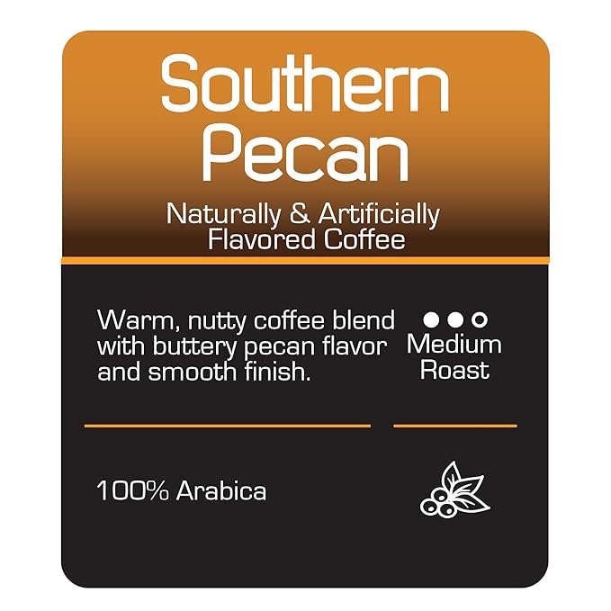 Roast Ridge Single Serve Coffee Pods for Keurig K-Cup Brewers, Southern Pecan, Medium Roast, 100