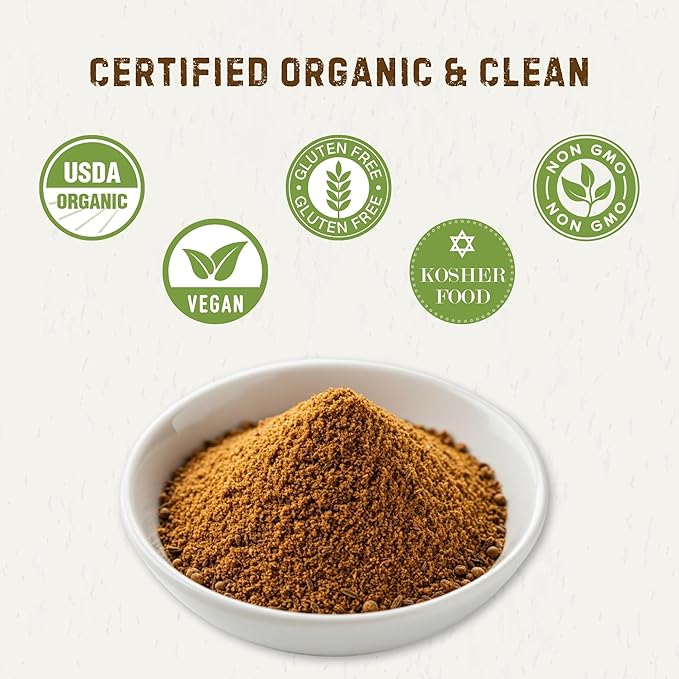 Organic Cumin Powder 15.52 oz ??Ground Cumin for Cooking & Seasoning ??USDA Organic, Gluten Free