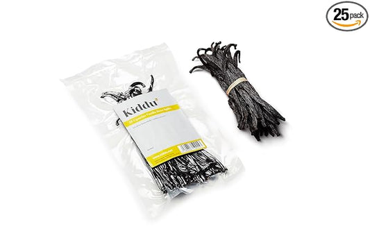 25 Split Extract Grade Intense Uganda Vanilla Beans 5-7 inches for Vanilla Extract