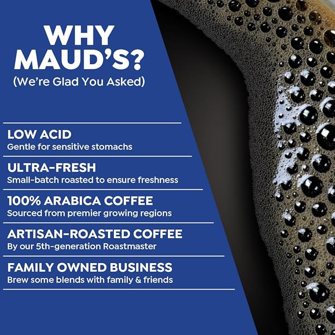 Maud's Columbian Coffee Pods, 50 ct, Single Origin, Medium Roast Coffee in Recyclable Single Serve