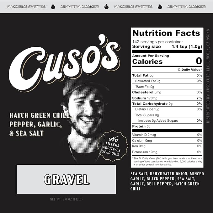 Cuso Cuts Gravel BBQ Rub - All-Purpose Rub - Spices for Steaks, Meat, & Veggies - Perfect for